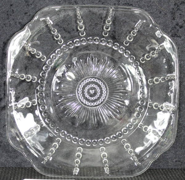 Anchor Hocking Crystal Depression Glass Oyster and Pearl Pattern
