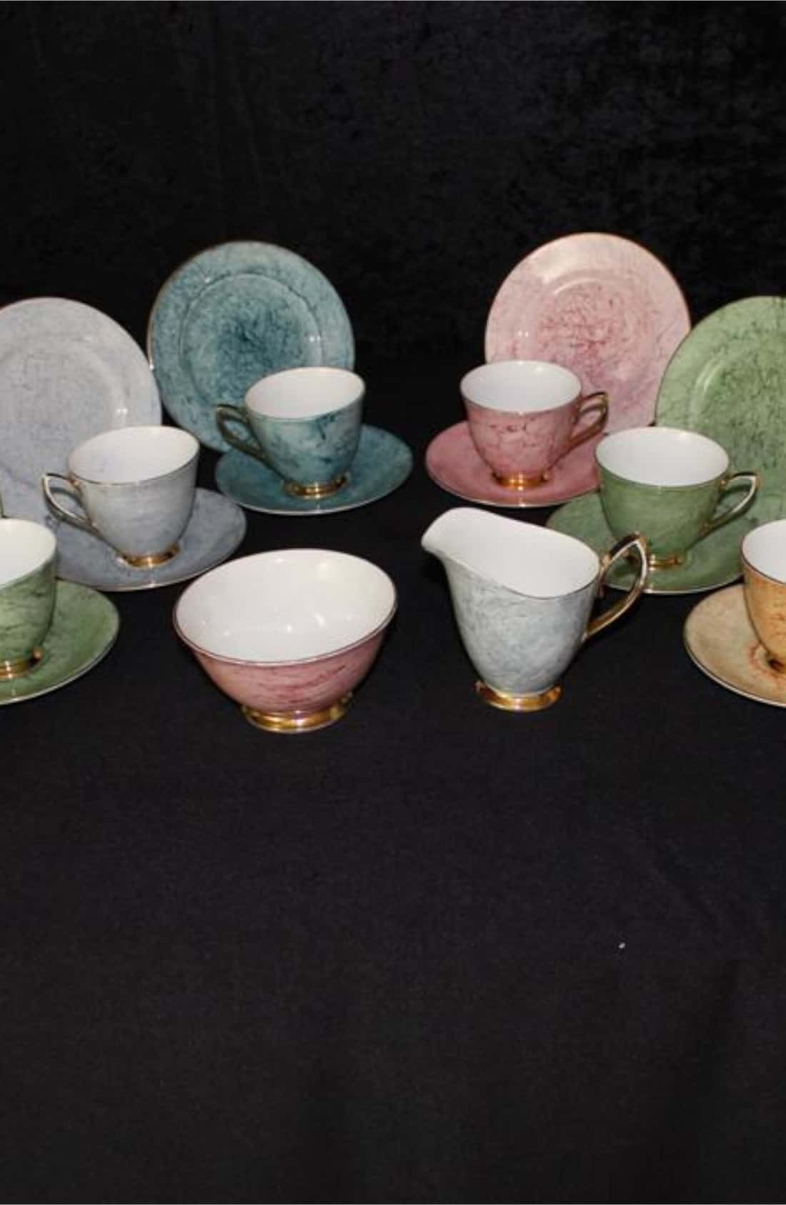 Royal Albert Gossamer Pattern Fine Bone China Vintage Tea Set