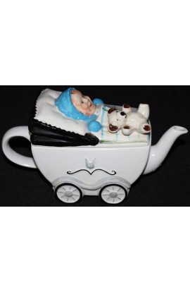 Price Kensington Potteries Collectors Baby In Carriage Design Vintage Tea Pot