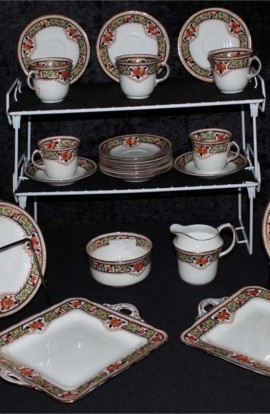 Sutherland SUT66 Pattern Fine Bone China Antique Tea Set , A 33 Piece Partial Set