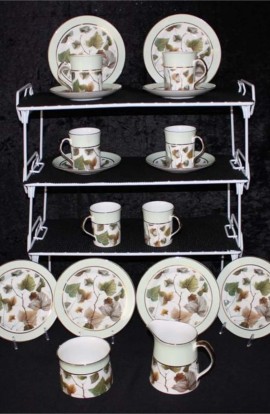 Elizabethan Fine Bone China Autumn Leaves Pattern CLX15 Vintage Tea or Coffee Set , An 18 Piece Partial Set
