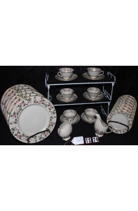 Franciscan Fina China Woodside Pattern FNWOO Vintge Tea Set