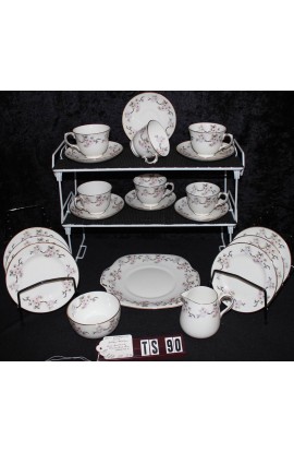 Crown Staffordshire Fine Bone China Pattern F16520 Vintage Tea Set