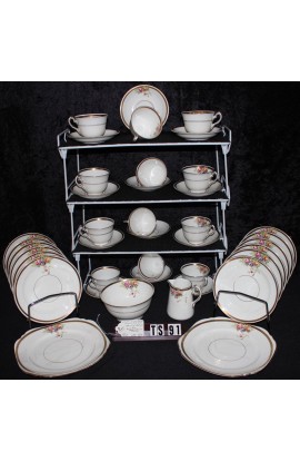 Court China by Lowe of Longton Trinity Pattern Fine Bone China Antique Tea Set
