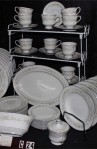 Sango Debuante Pattern 3688 China Dinnerware , A 55 Piece Set , Service for Eight