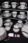 Lynns China Bennington Pattern China Dinnerware , A 41 Piece Set with Creamer & Sugar