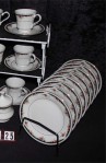 Lynns China Bennington Pattern China Dinnerware with Salad Plates , Cups and Saucers