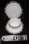 Royal Crown Derby Fine Bone China Rutland Pattern A1328 Vintage Tea Set Trio , Cup , Saucer , Dessert or Tea Plate