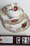 Paragon Fine Bone China Pattern 657 , Vintage Tea Set Trio , Consisting of Cup , Saucer and Tea Plate