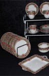 Sutherland SUT66 Pattern Fine Bone China Antique Tea Set , Sugar Bowl , Cups and Saucers