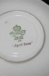 John Aynsley and Sons April Rose 2554 Pattern Fine Bone China Vintage Tea Set , MFG Back Stamp